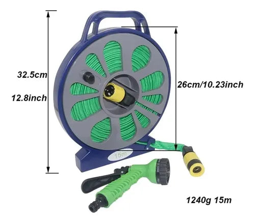 Manguera  15 Metros  Con Carrete
