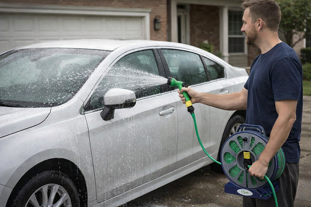 Manguera  15 Metros  Con Carrete